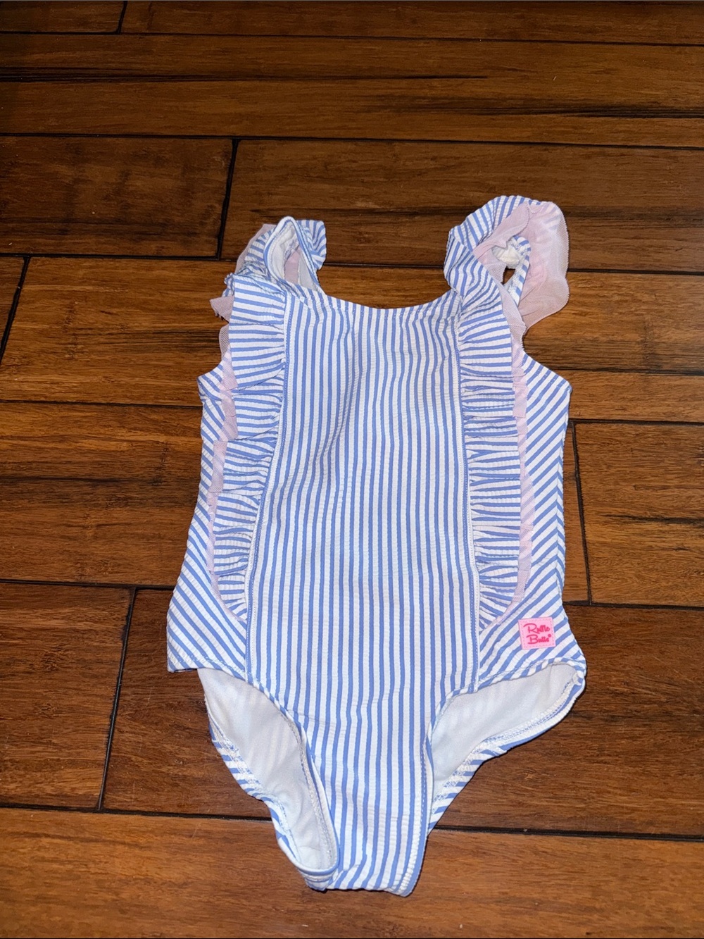 Ruffle butts Blue & Pink Ruffle One-Piece Swimsuit